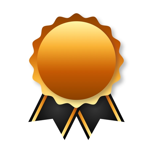 Award ribbon vector