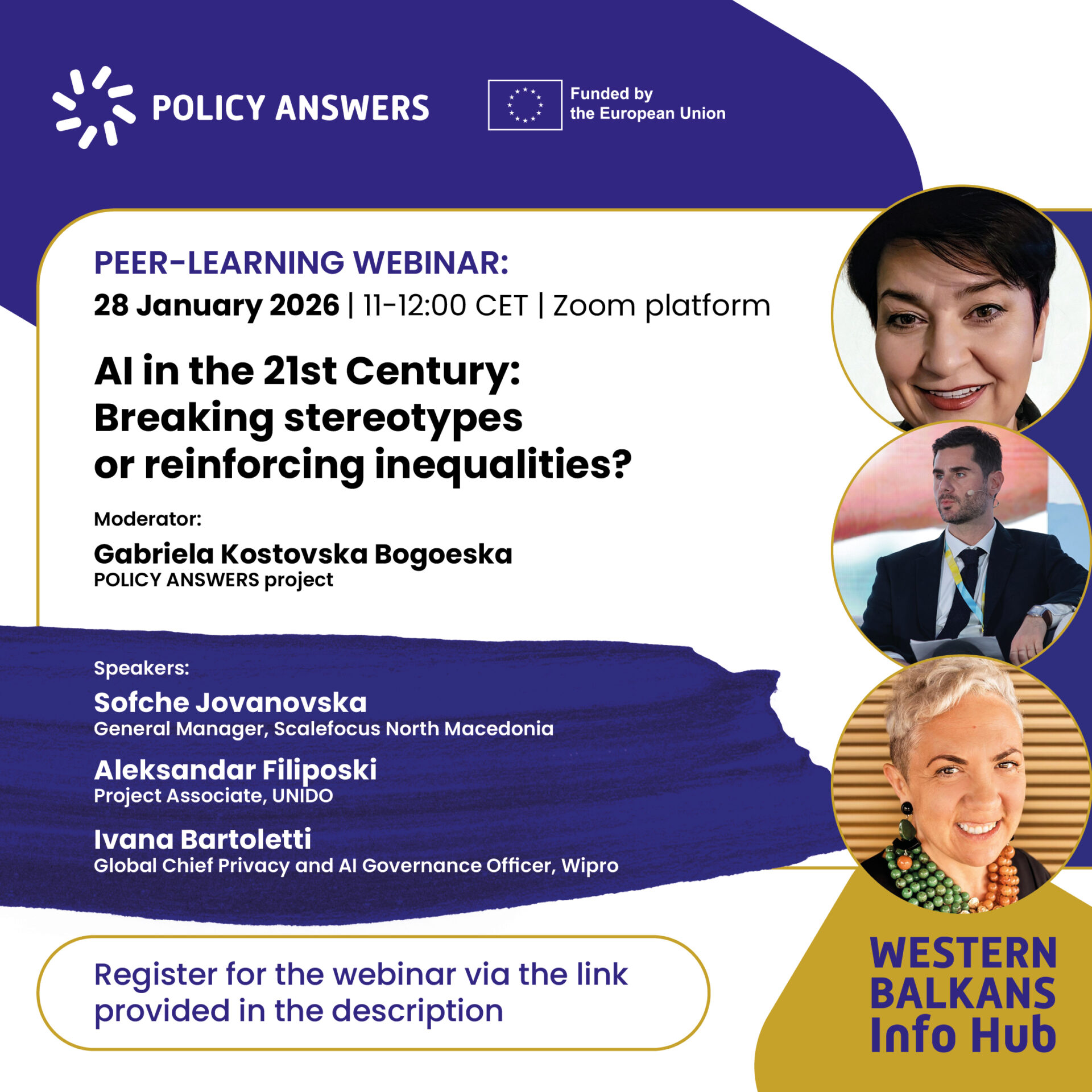 WP6 AI and gender Peer Learning webinar social